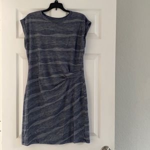 Blue and gray dress, size M (8-10)